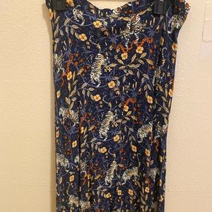 Urban Outfitters long skirt with beautiful print.